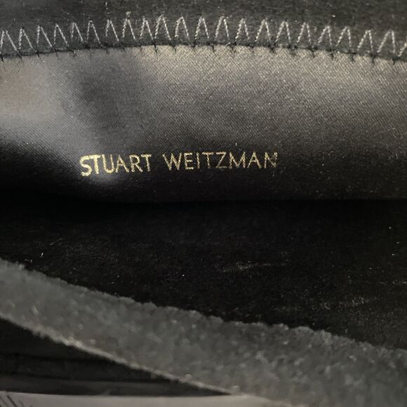 Stuart Weitzman Lowland Stretch Suede Over The Knee Boots Round Toe Size 9.5 M - Picture 5 of 7